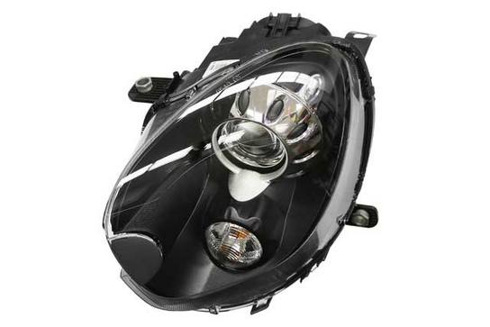 Mini Headlight Assembly - Driver Side (Xenon) (Black) 63129808265 - Hella 354657091